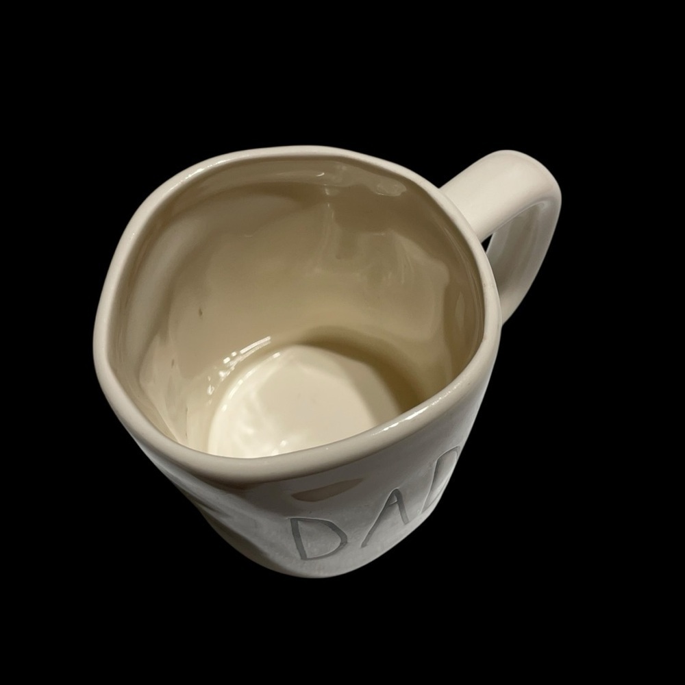Rae Dunn Mug "Dad" White Large Letter Great Condition - Picture 6 of 8